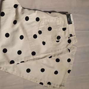 Who What Wear Polka Dot ankle cropped jeans